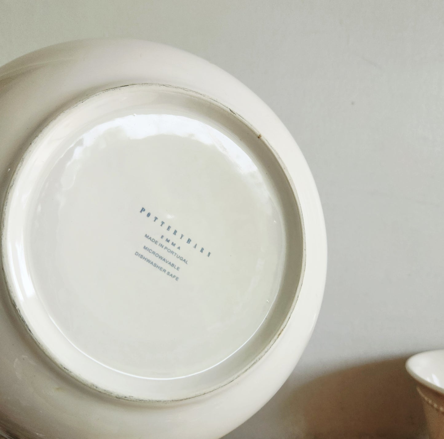 Pottery Barn Cream Serving Bowls Set of 2