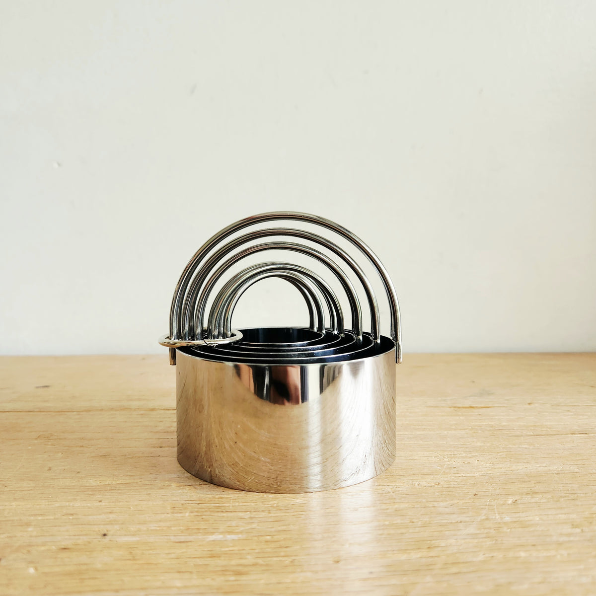 Stainless Steel Biscuit and Cookie Cutters with Handles Set of 5