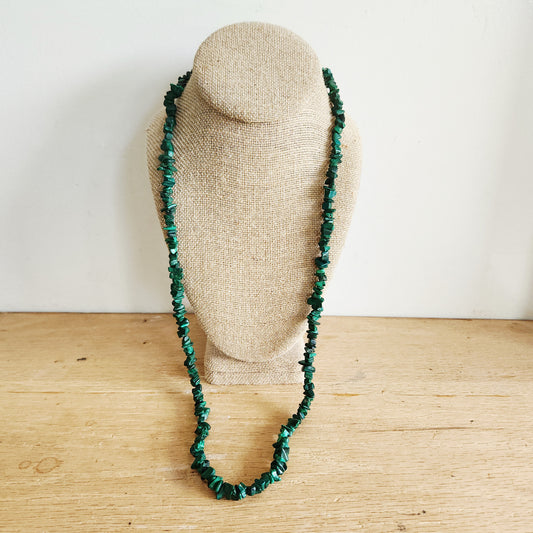 Malachite Bead Necklace