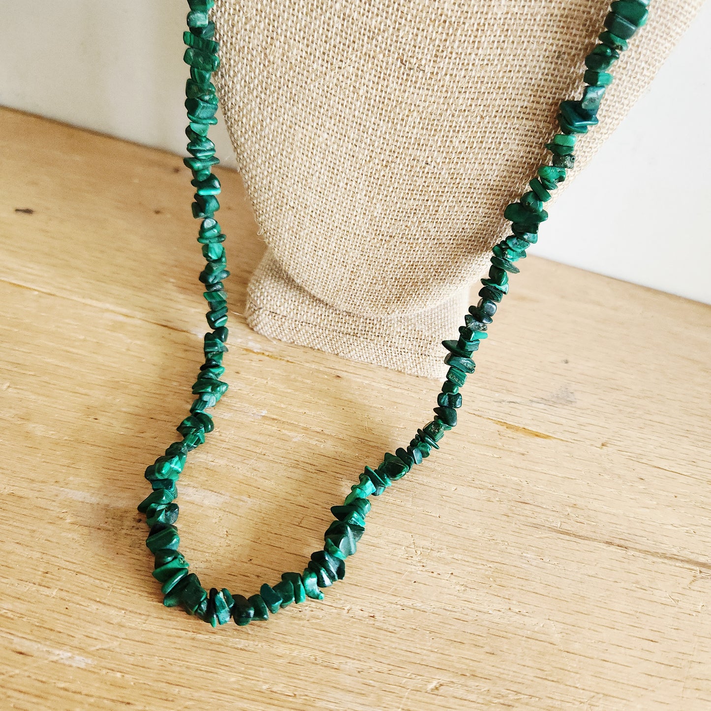 Malachite Bead Necklace