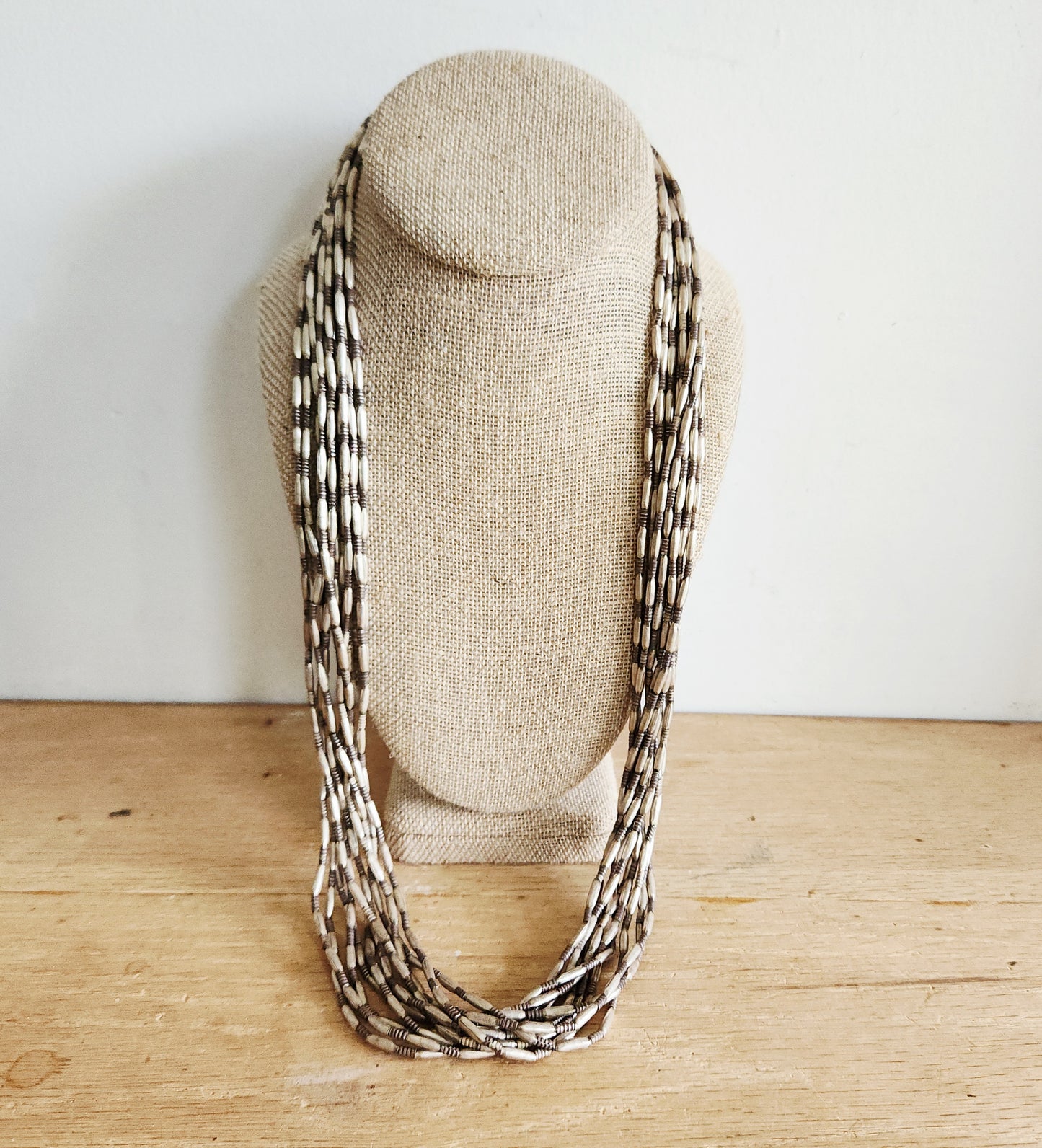 Multistrand Necklace with Sterling Silver Clasp
