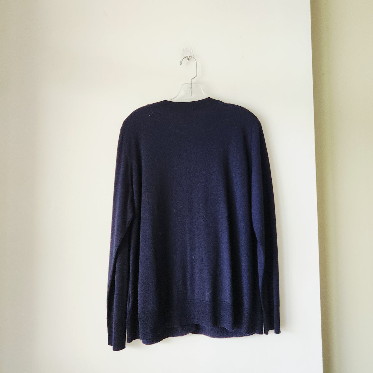 COS 100% Wool Navy Cardigan - L