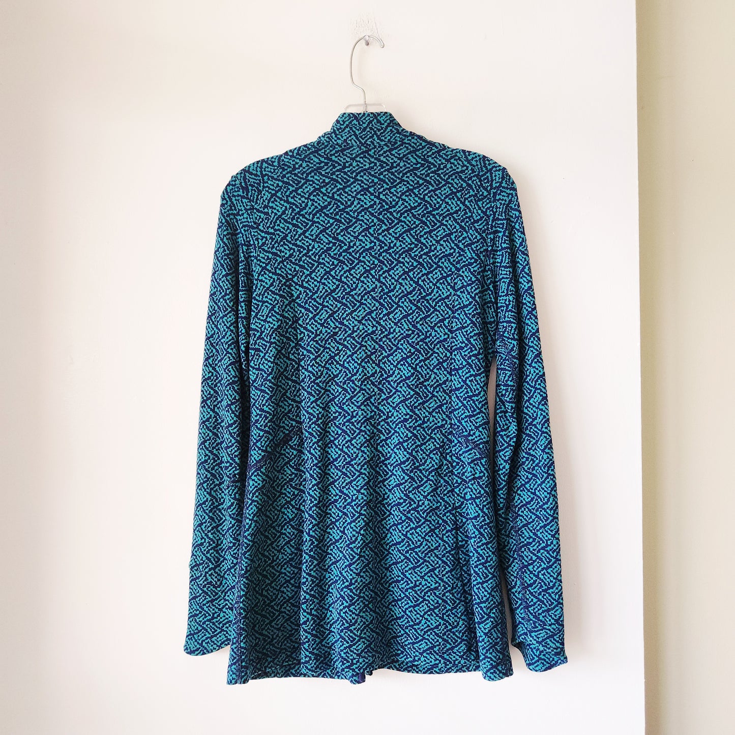 Ibex 100% Zque Merino Wool Tunic Length Zip Up Top/Jacket - M