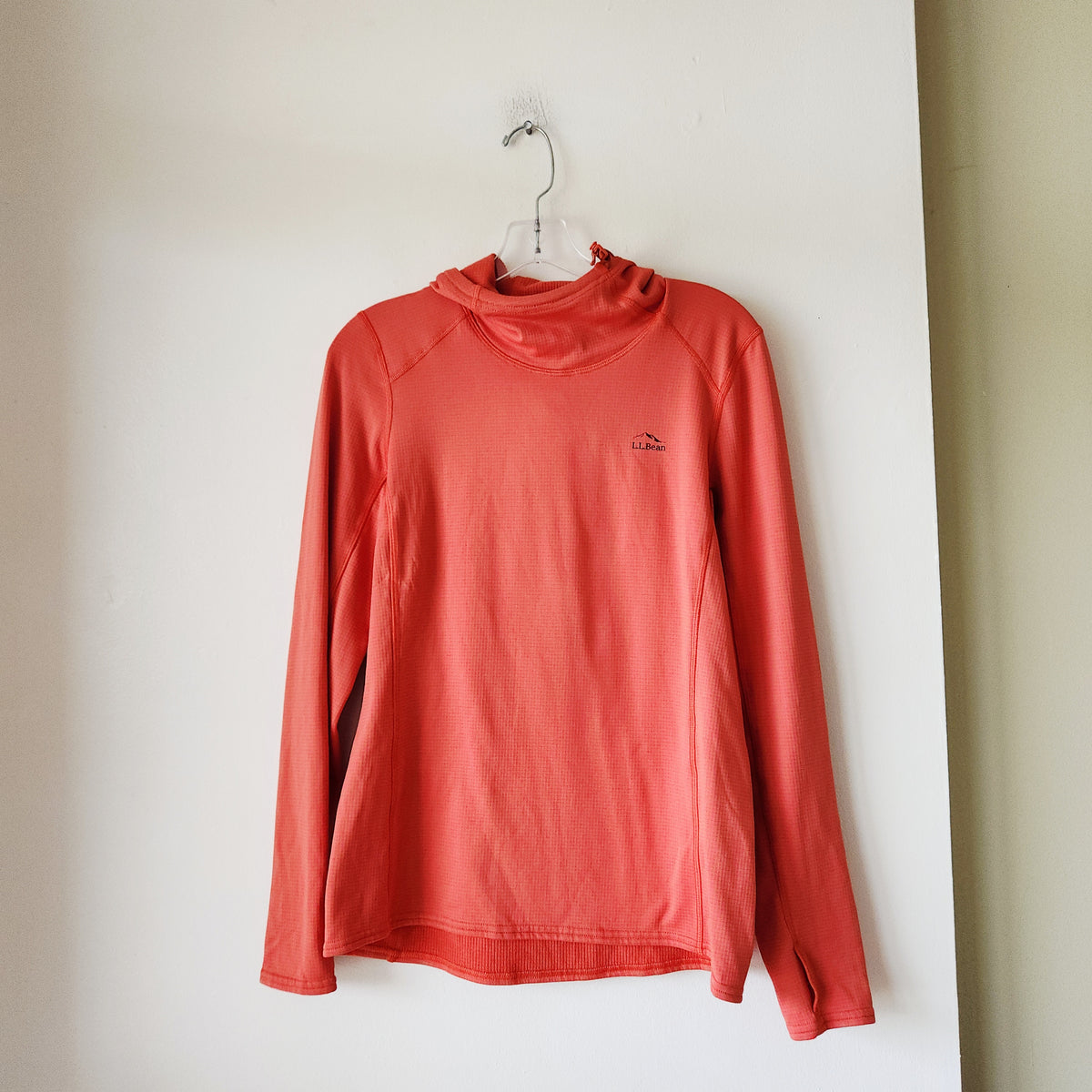 LL Bean Grid Fleece Hoodie - M