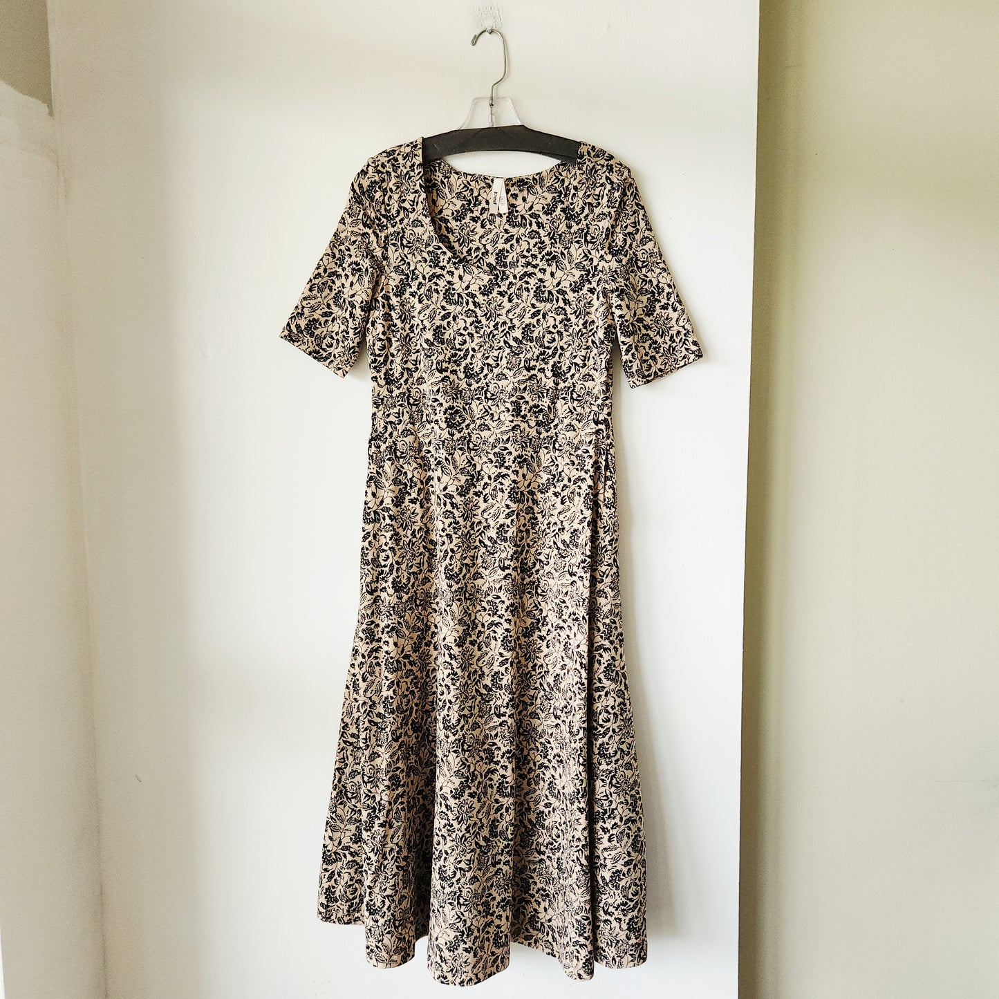Pact Organic Cotton Midi Dress with Pockets - M