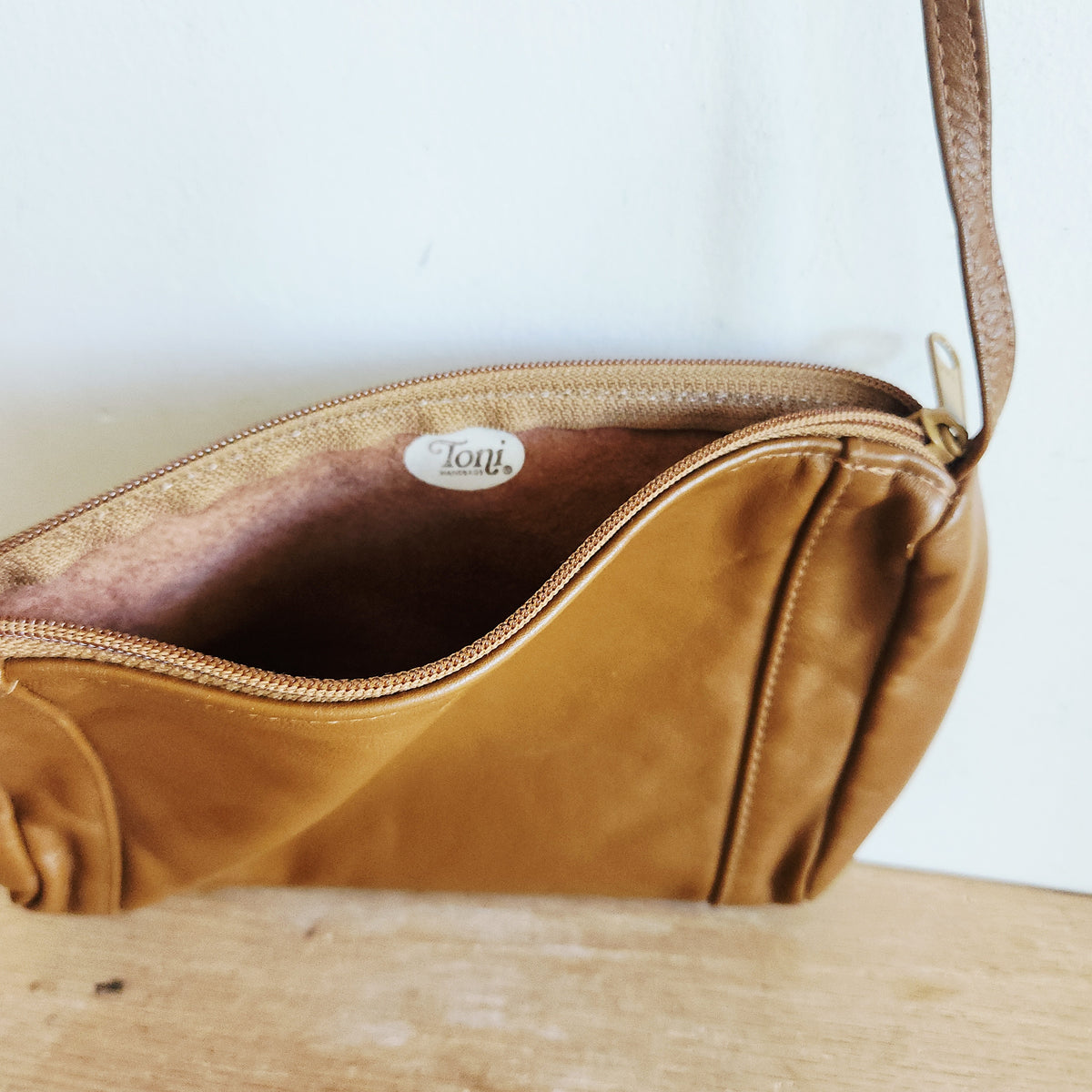 Vintage Toni Leather Crossbody Purse