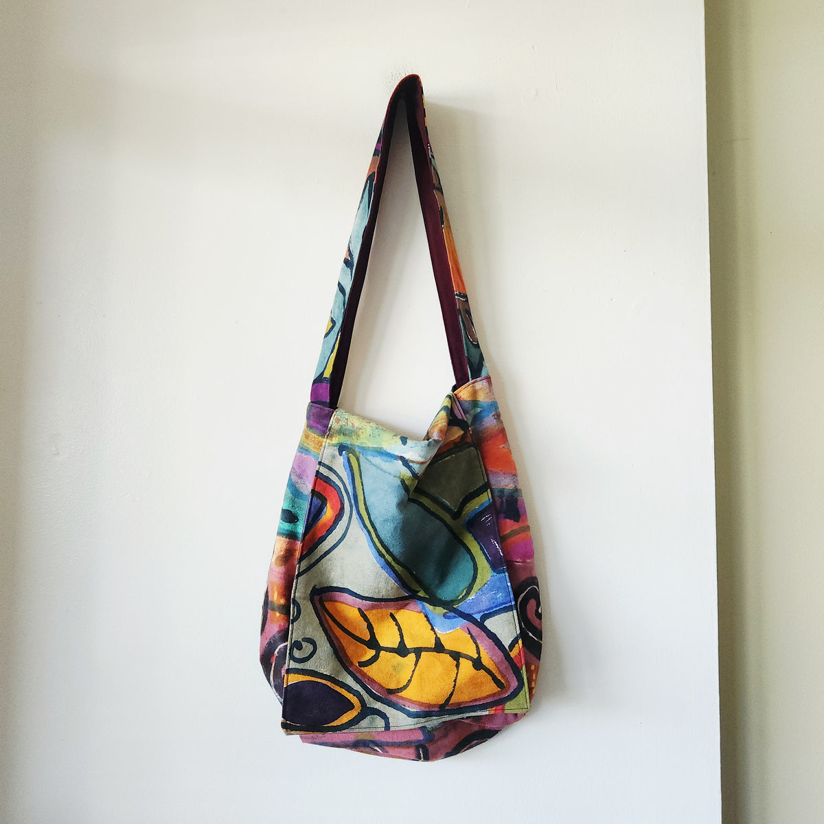 irô Designs Abstract Painted Messenger Bag