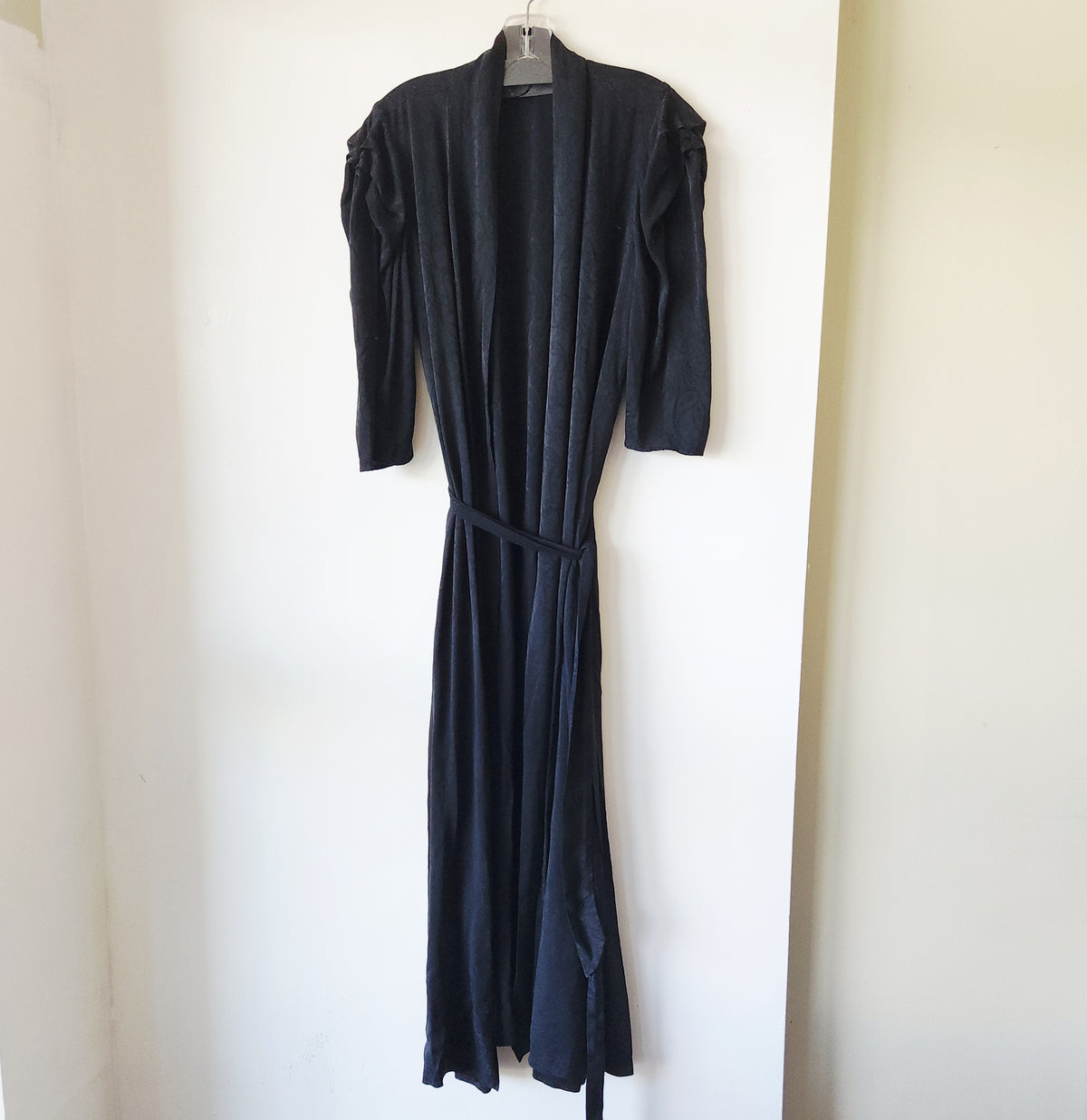 Vintage Judith Fine Black Robe - approx S/M