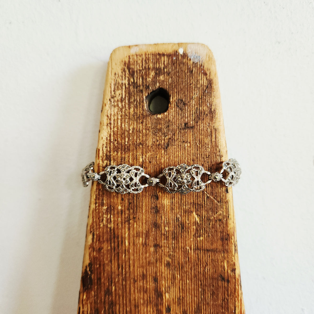 Sterling Silver & Hematite Bracelet