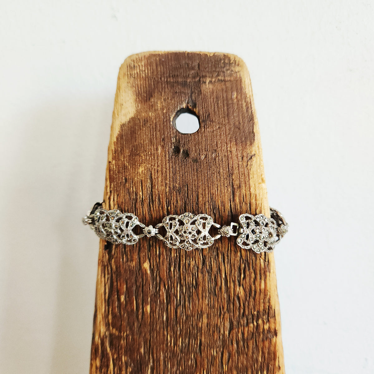 Sterling Silver & Hematite Bracelet