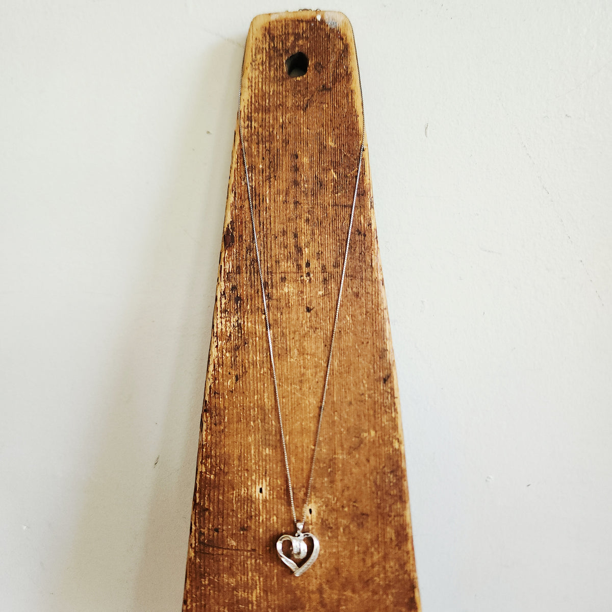 Sterling Silver Chain with Sterling Silver Heart Pendant