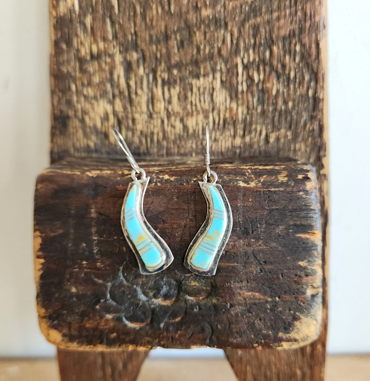 Sterling Silver Inlay Earrings