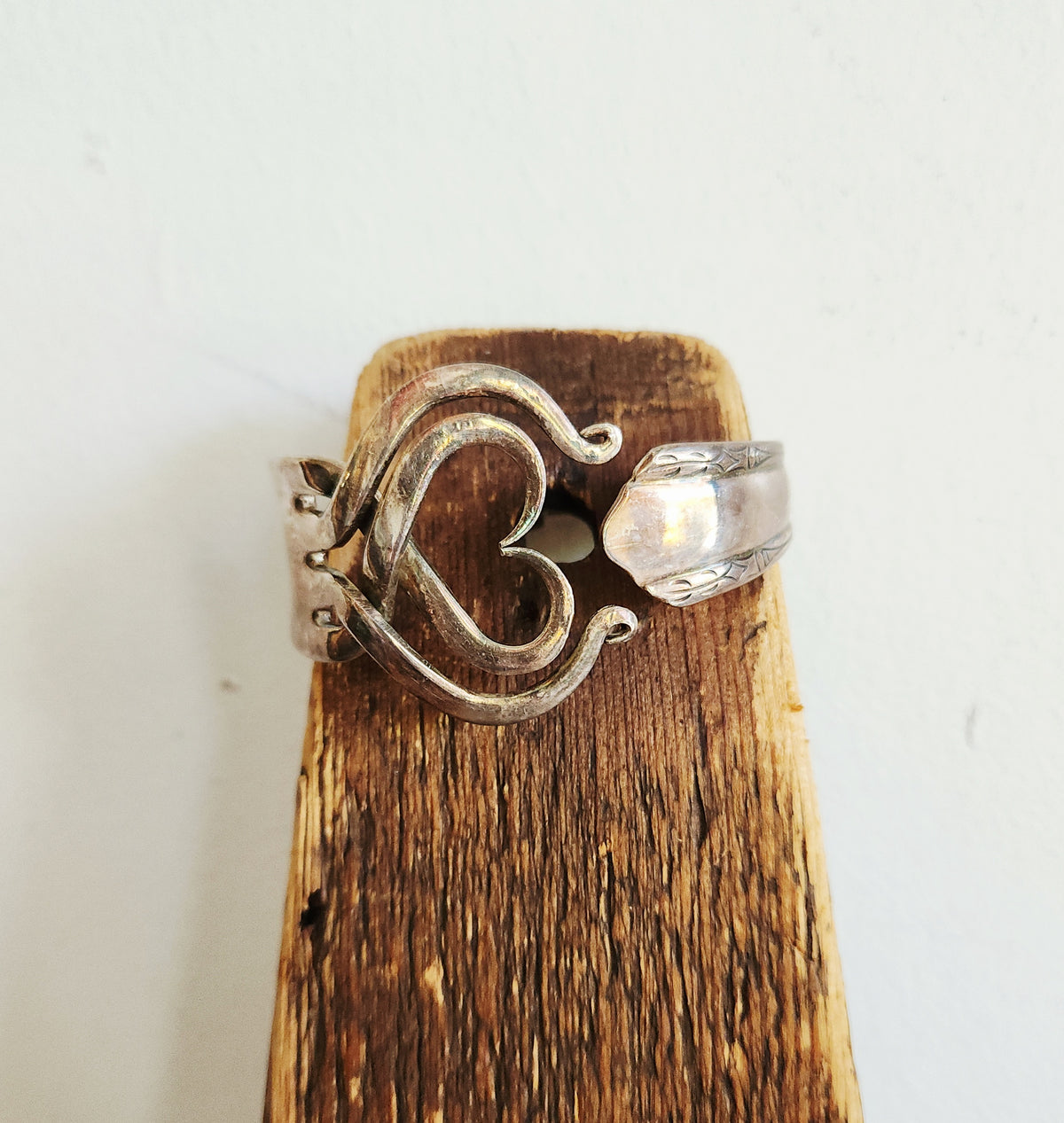 Flatware Cuff Bracelet with Heart