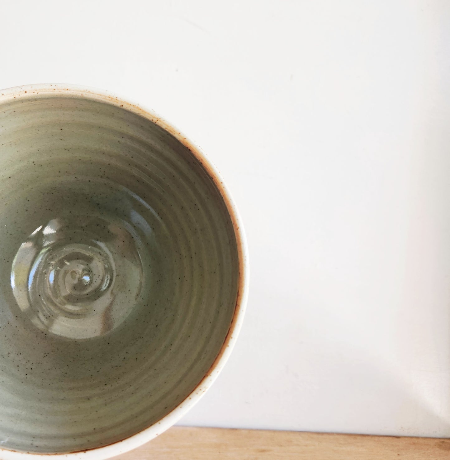 Handmade Ceramic Bowl with Running Horses