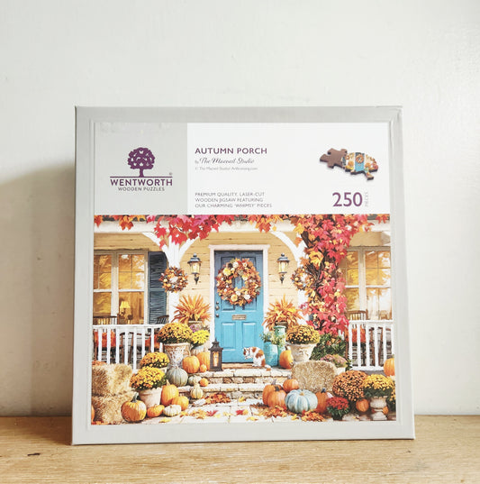 Wentworth Autumn Porch 250 Piece Wooden Puzzle