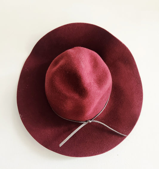 San Diego Hat Co. Womens One Size Burgundy 100% Wool