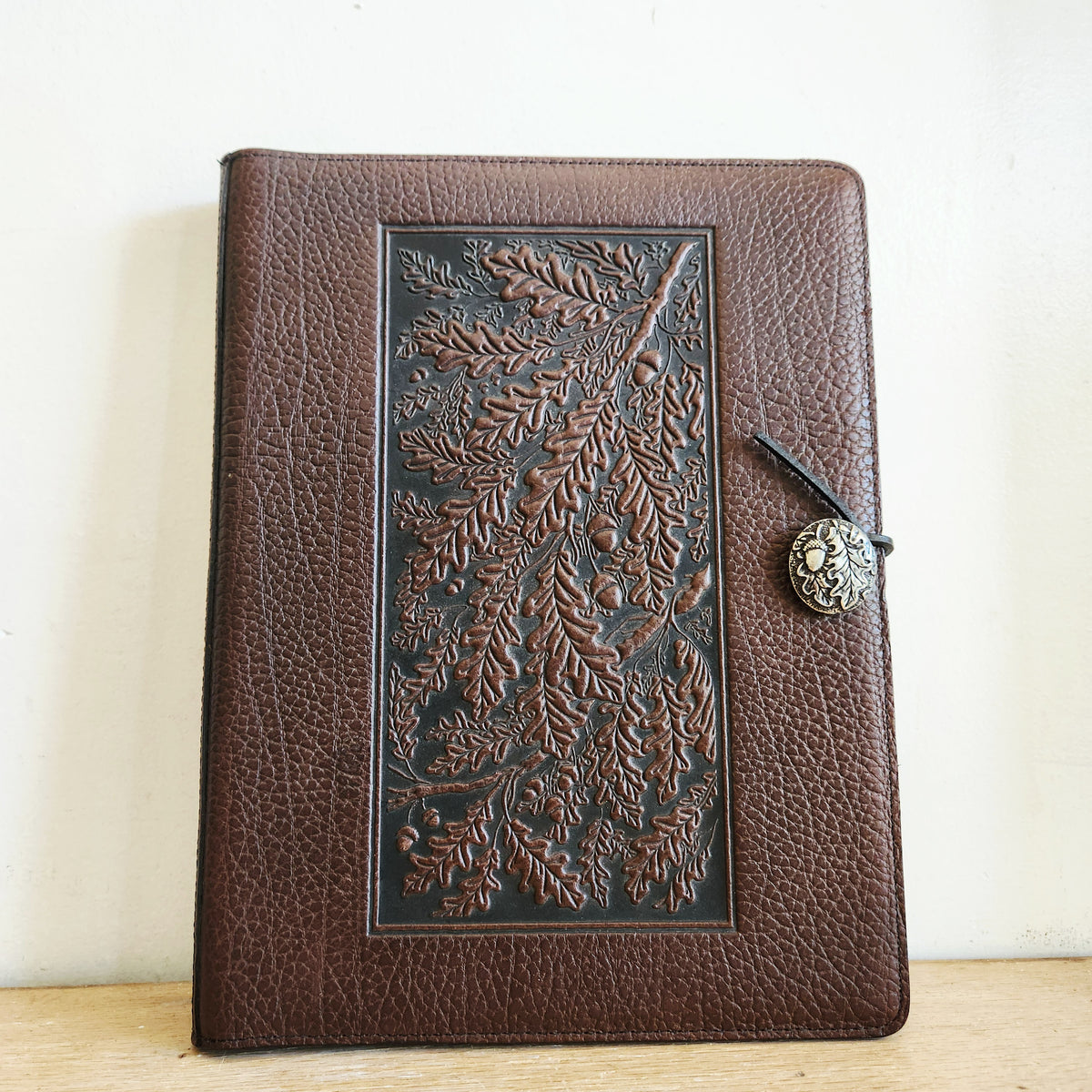 Oberon Design Genuine Leather Journal 8" x 12" Refillable