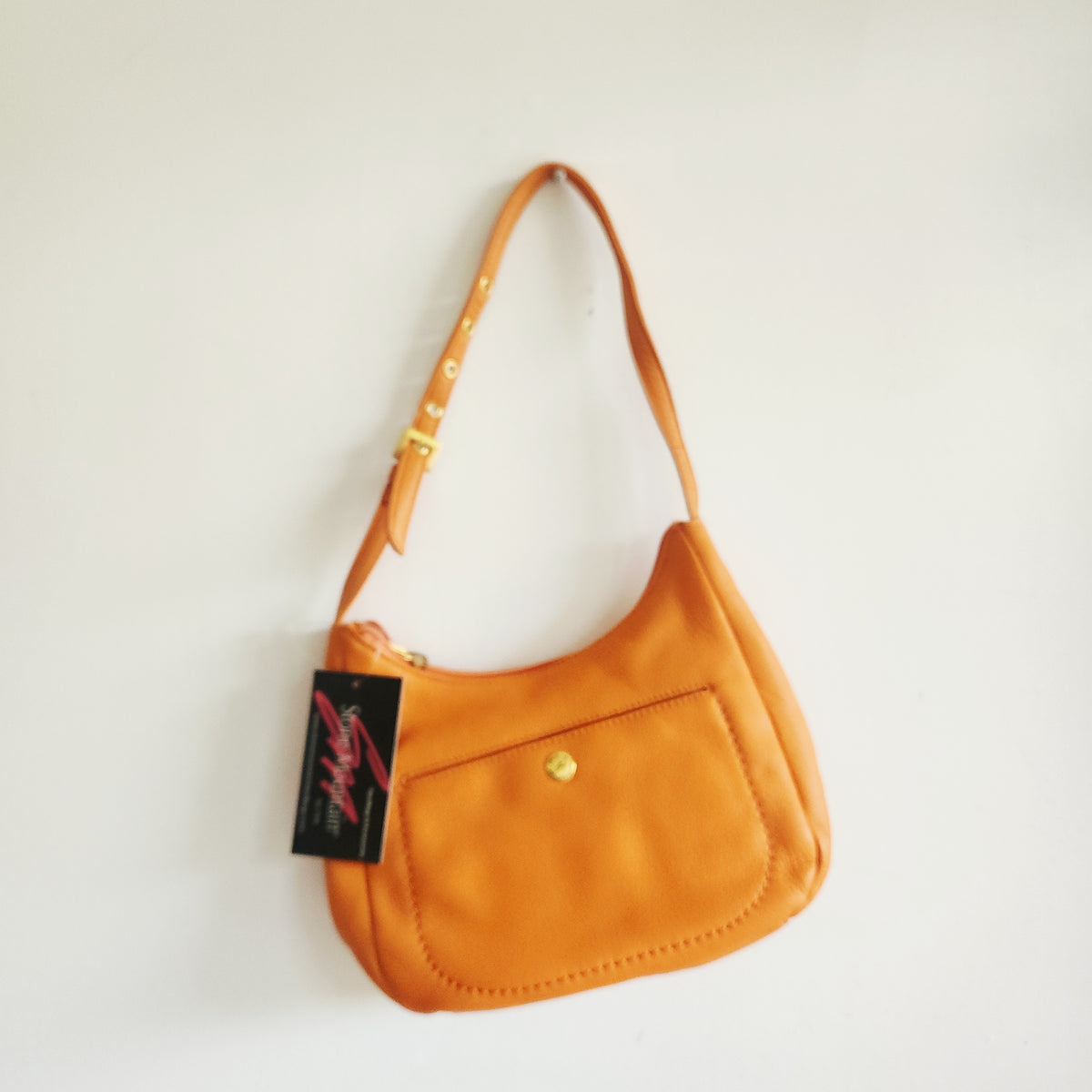 Stone Mountain Leather Orange Small Purse - New