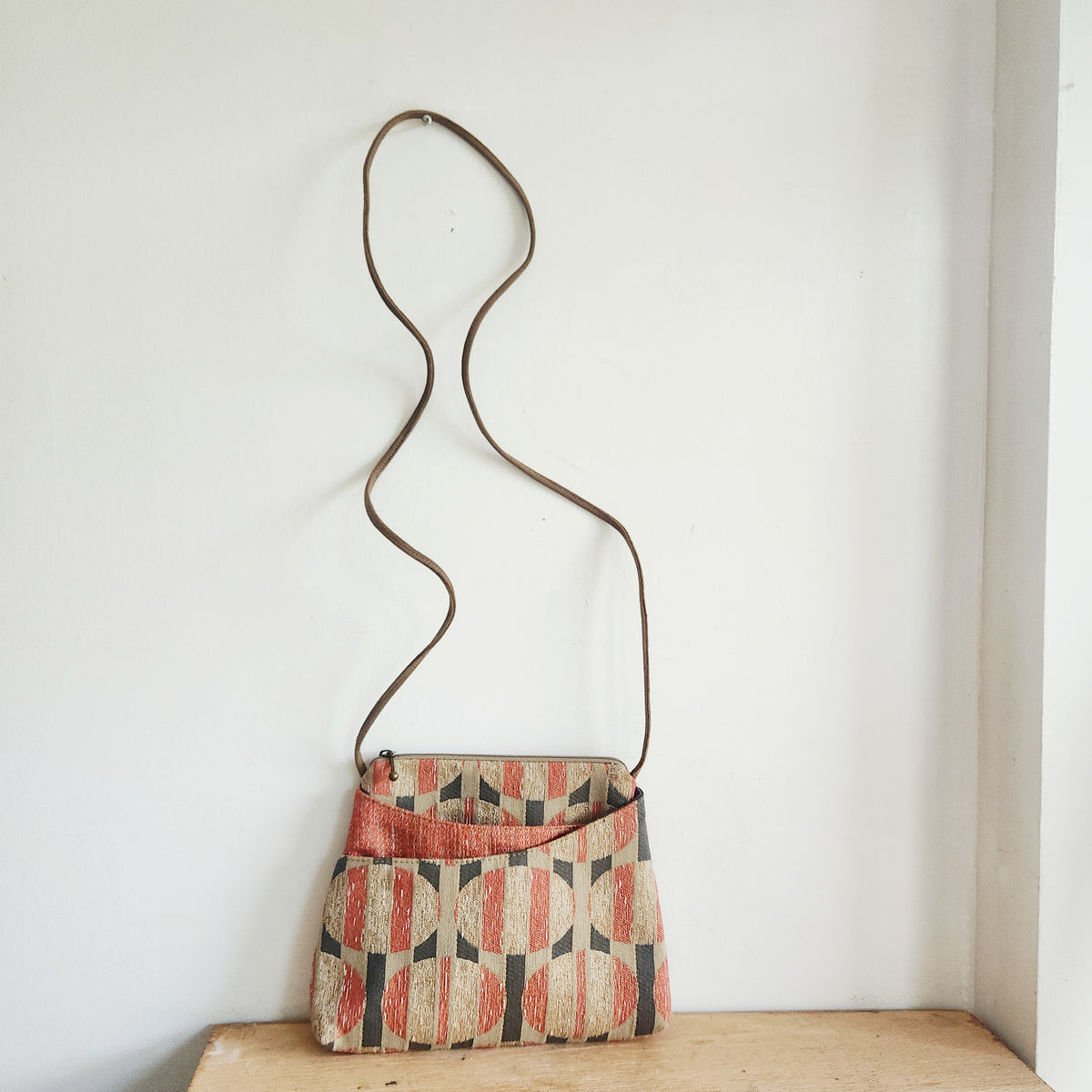 Maruca Cloth Pattern Crossbody Purse