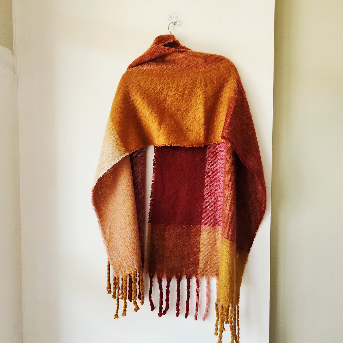 American Eagle Fall Colors Blanket Scarf - New