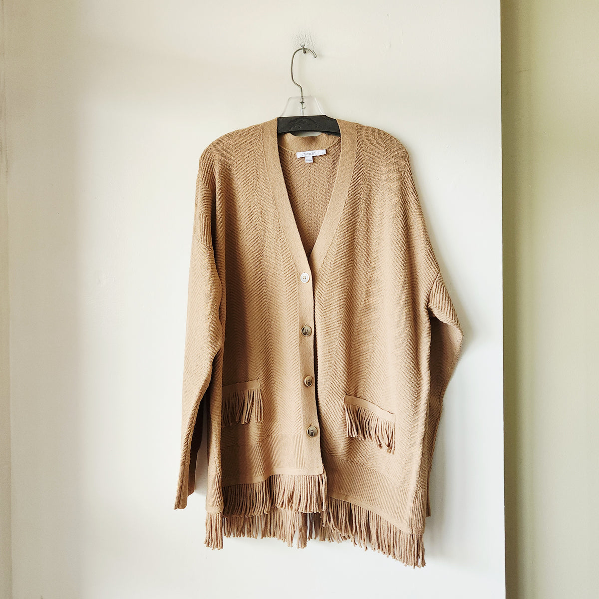 Chico's Cardigan with Fringe Details - XXL