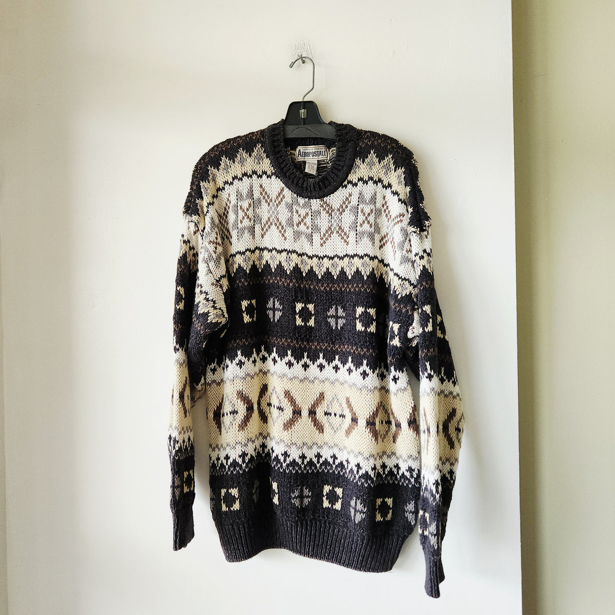Vintage 90s Aeropostale Ramie & Cotton Crewneck Sweater - L