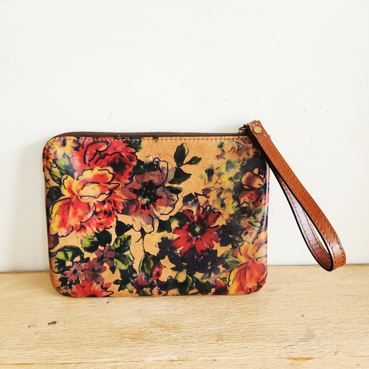 Patricia Nash Floral Zip Wristlet