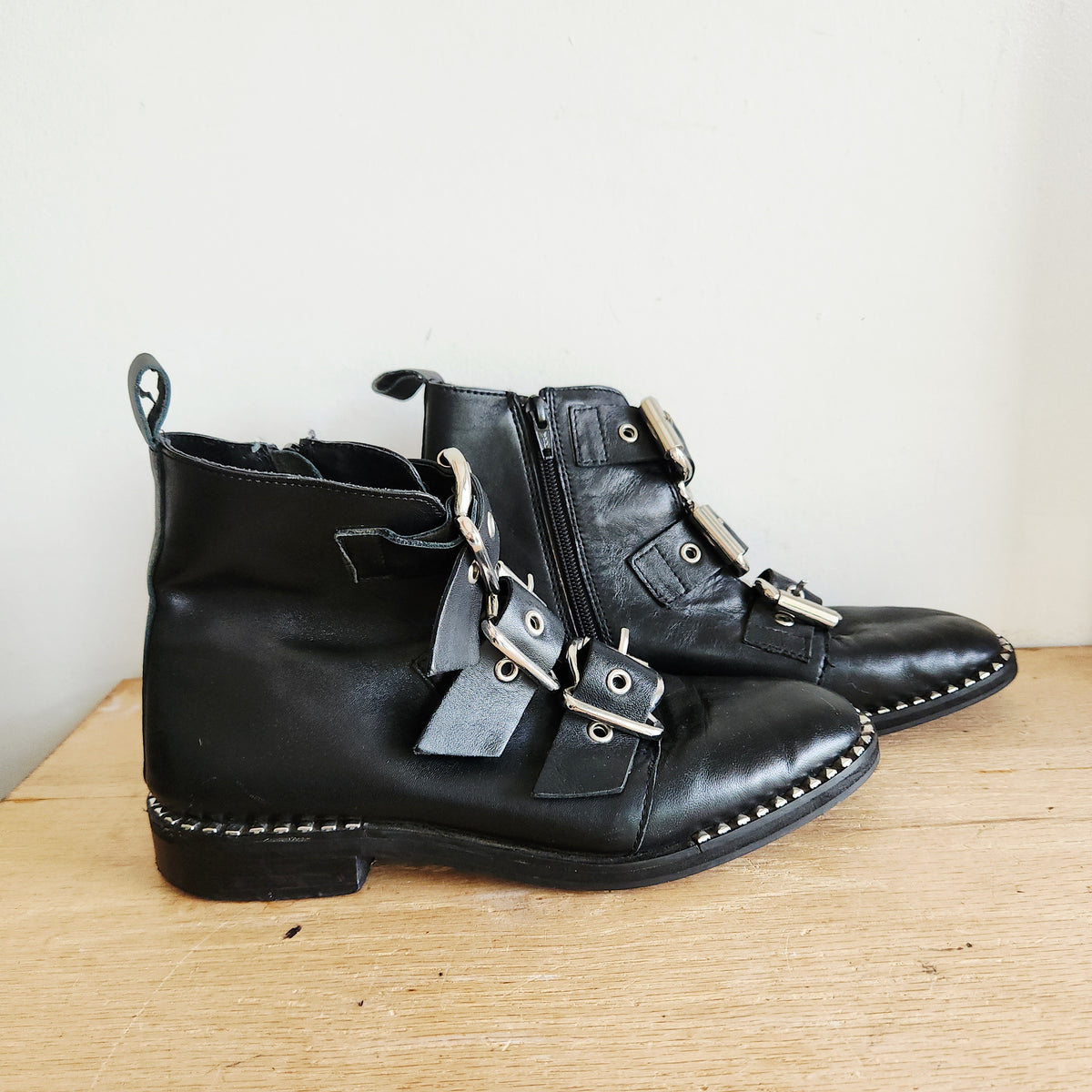 TopShop Ankle Boots with Buckles - size 39