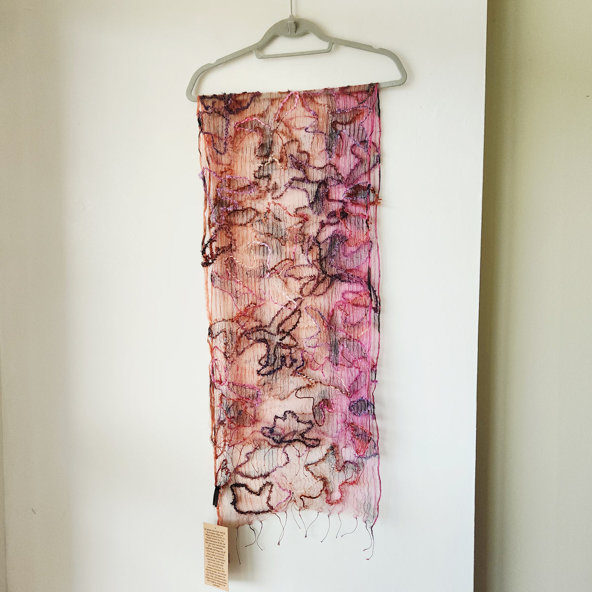 Fleurs Natural Silk Scarf - New