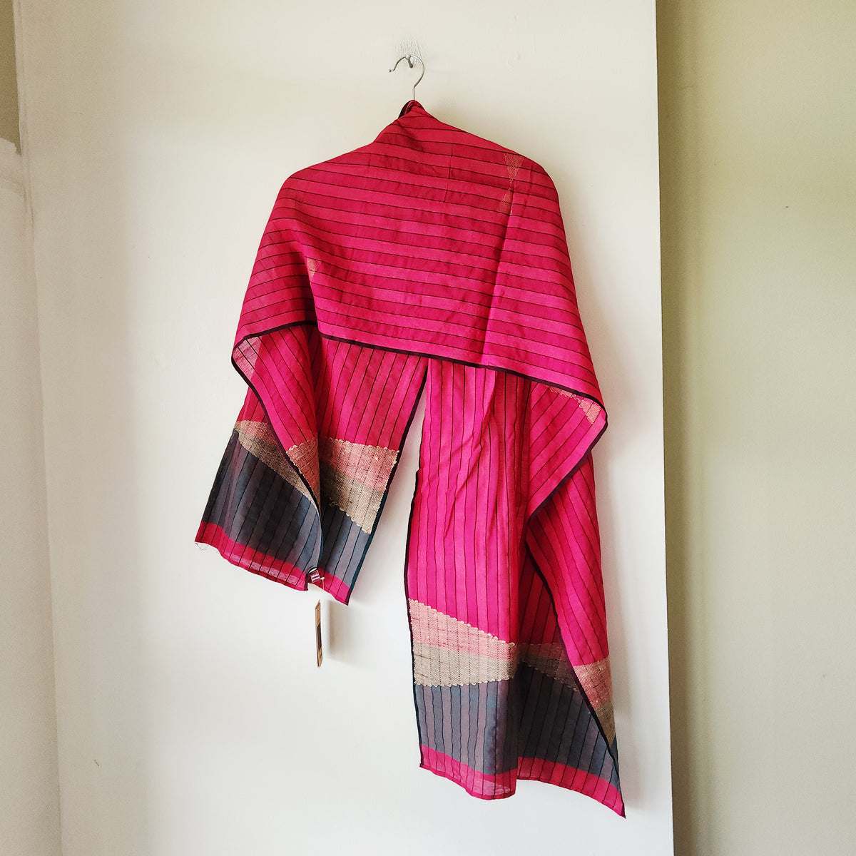 Fabindia Cotton/Silk Woven Scarf - New