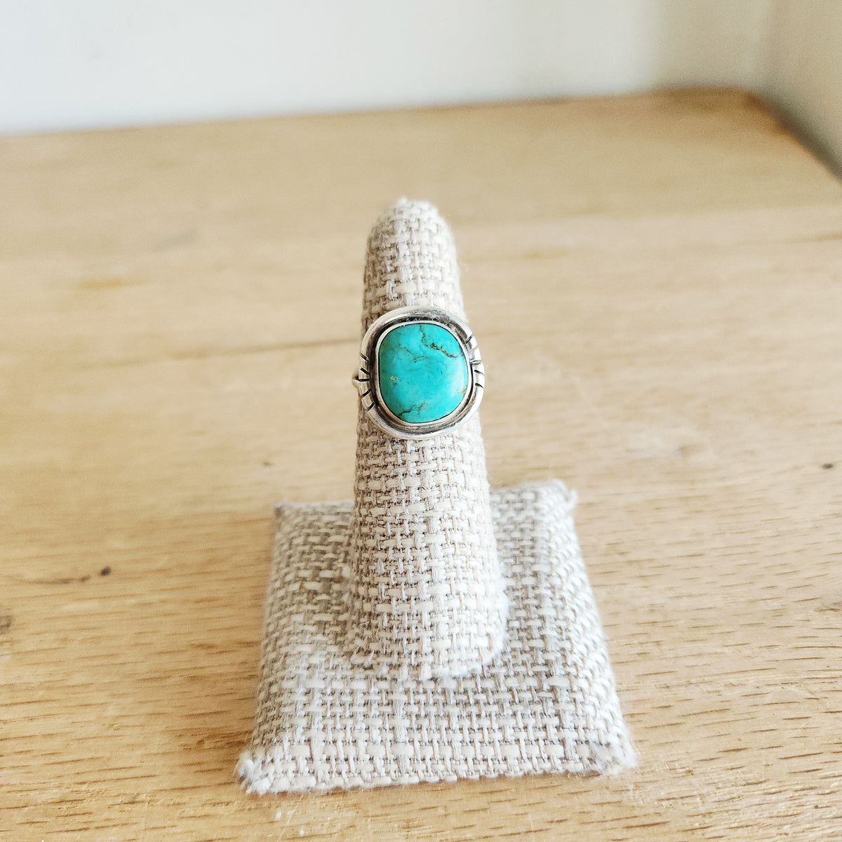 Nakai Sterling Silver & Turquoise Ring - size