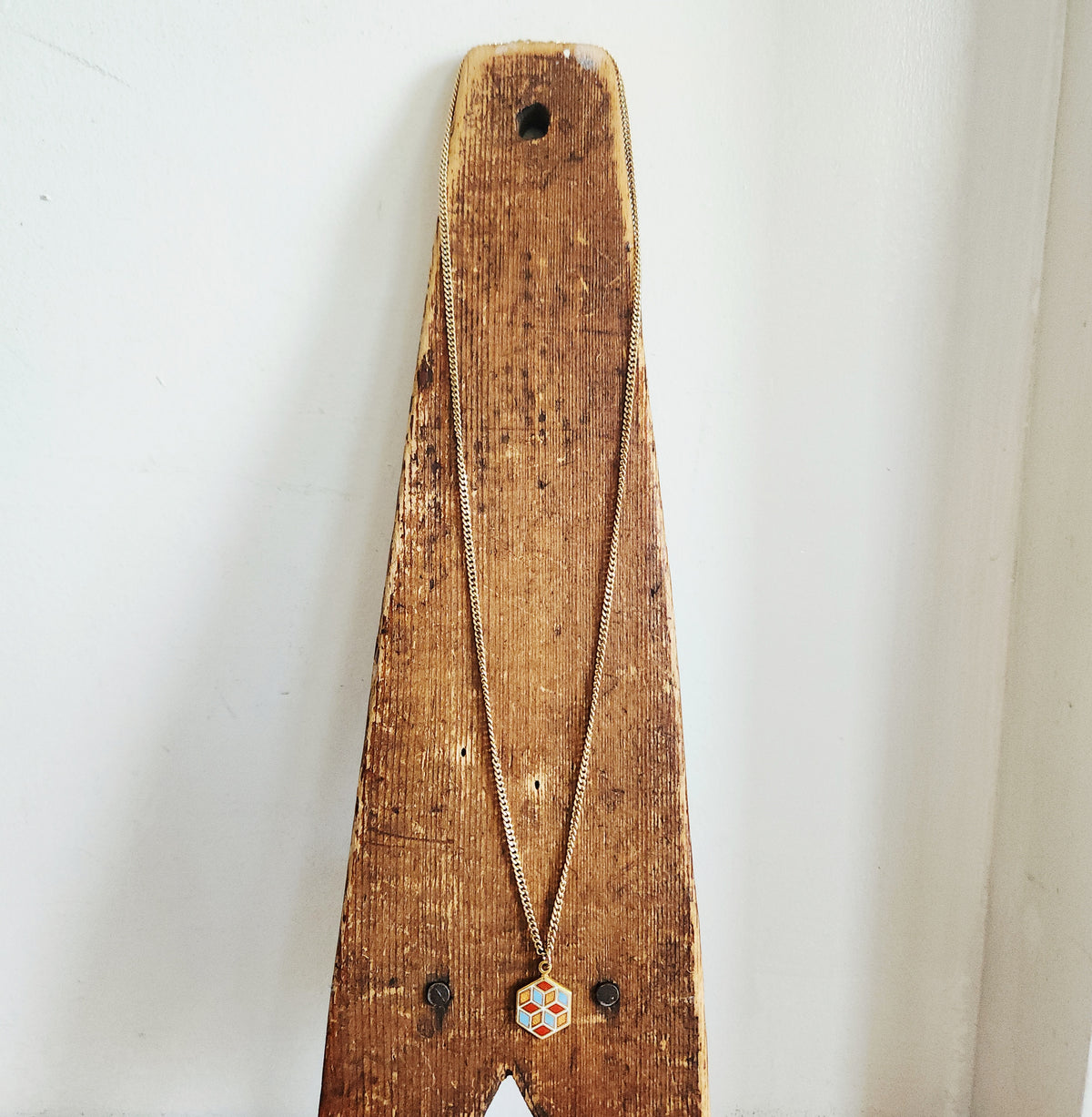 12K Gold Fill Chain with Museum of Modern Art Charm