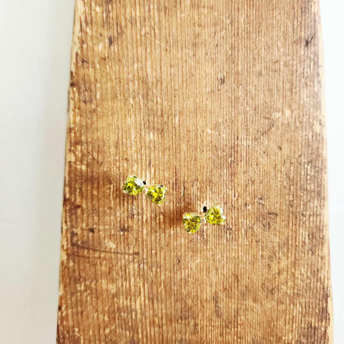 Goldtone Bow Stud Earrings