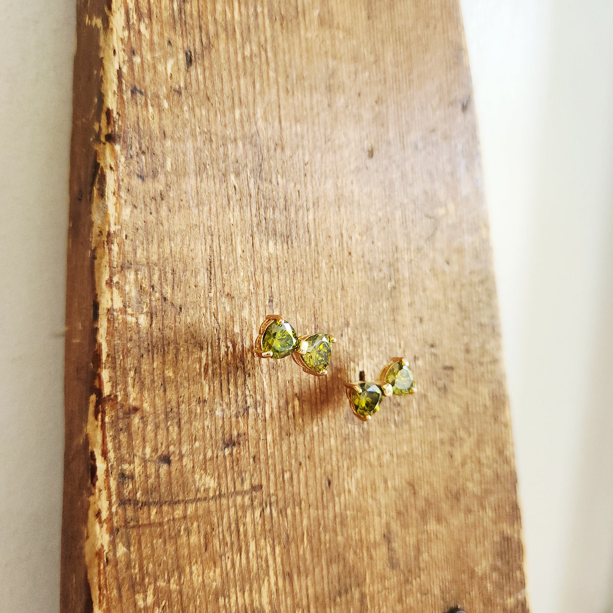 Goldtone Bow Stud Earrings