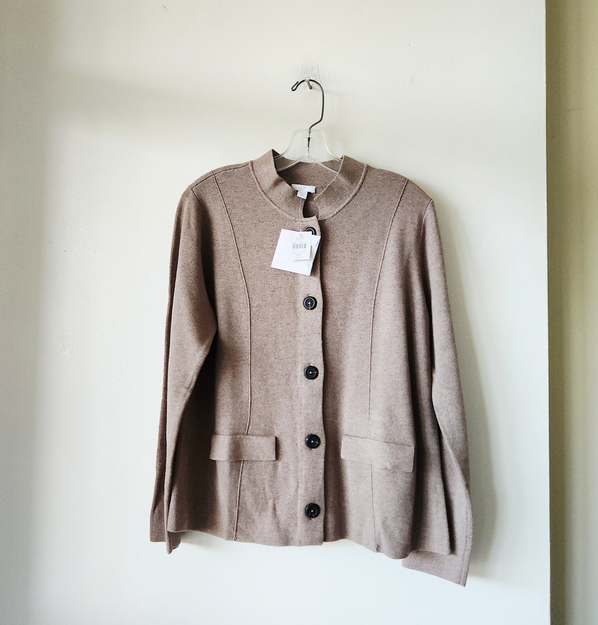J Jill Sweater Jacket with Buttons - M Petite - New