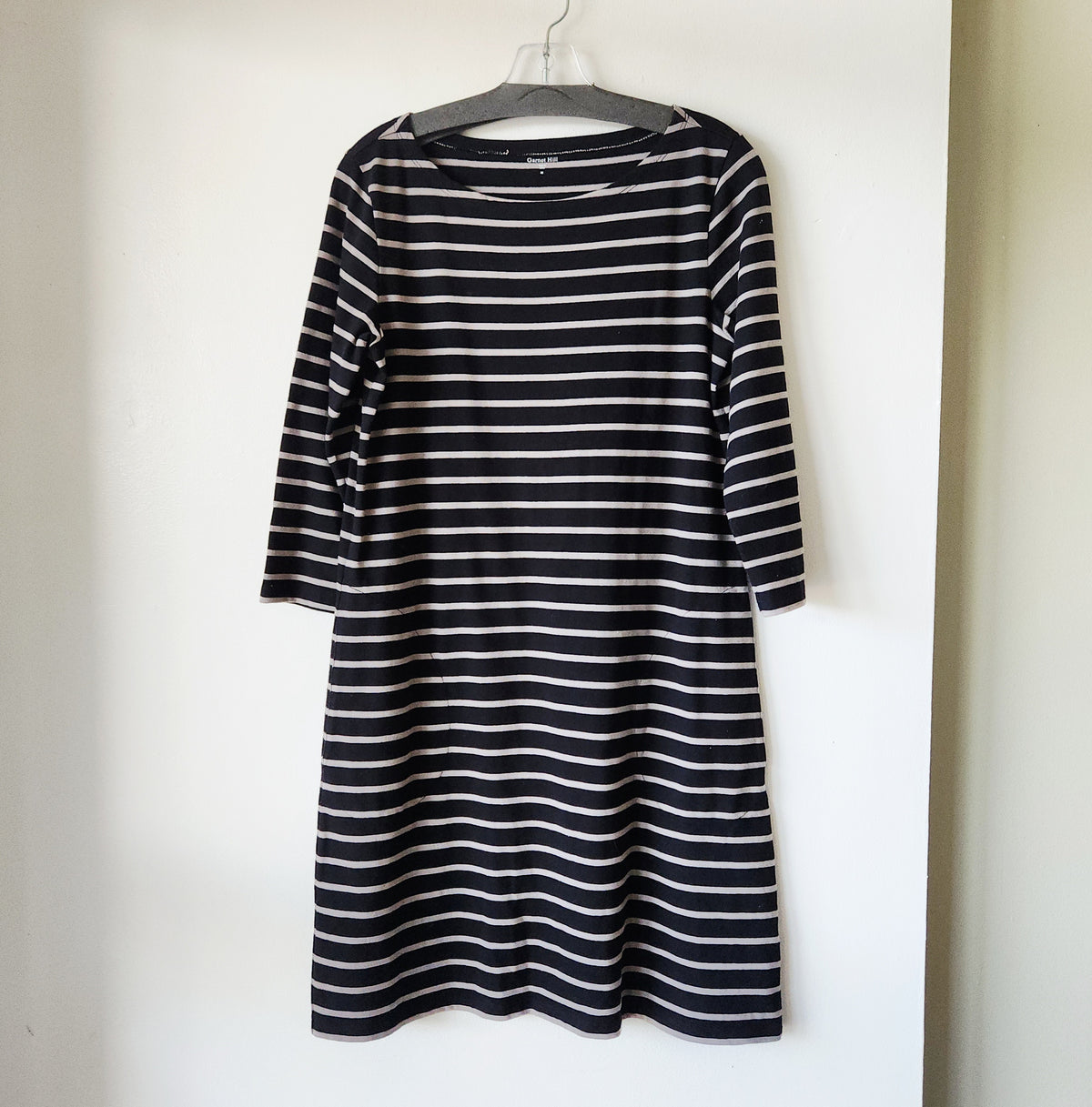 Garnet Hill 100% Cotton Striped Dress - size 6