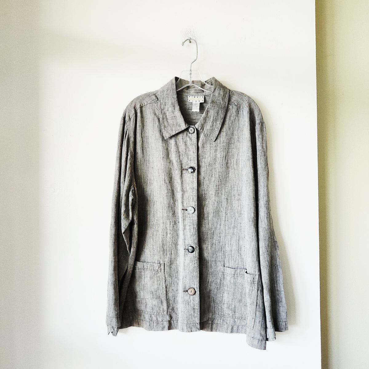 Sigrid Olsen Sport 100% Linen Oversized Button Up Shirt - XL