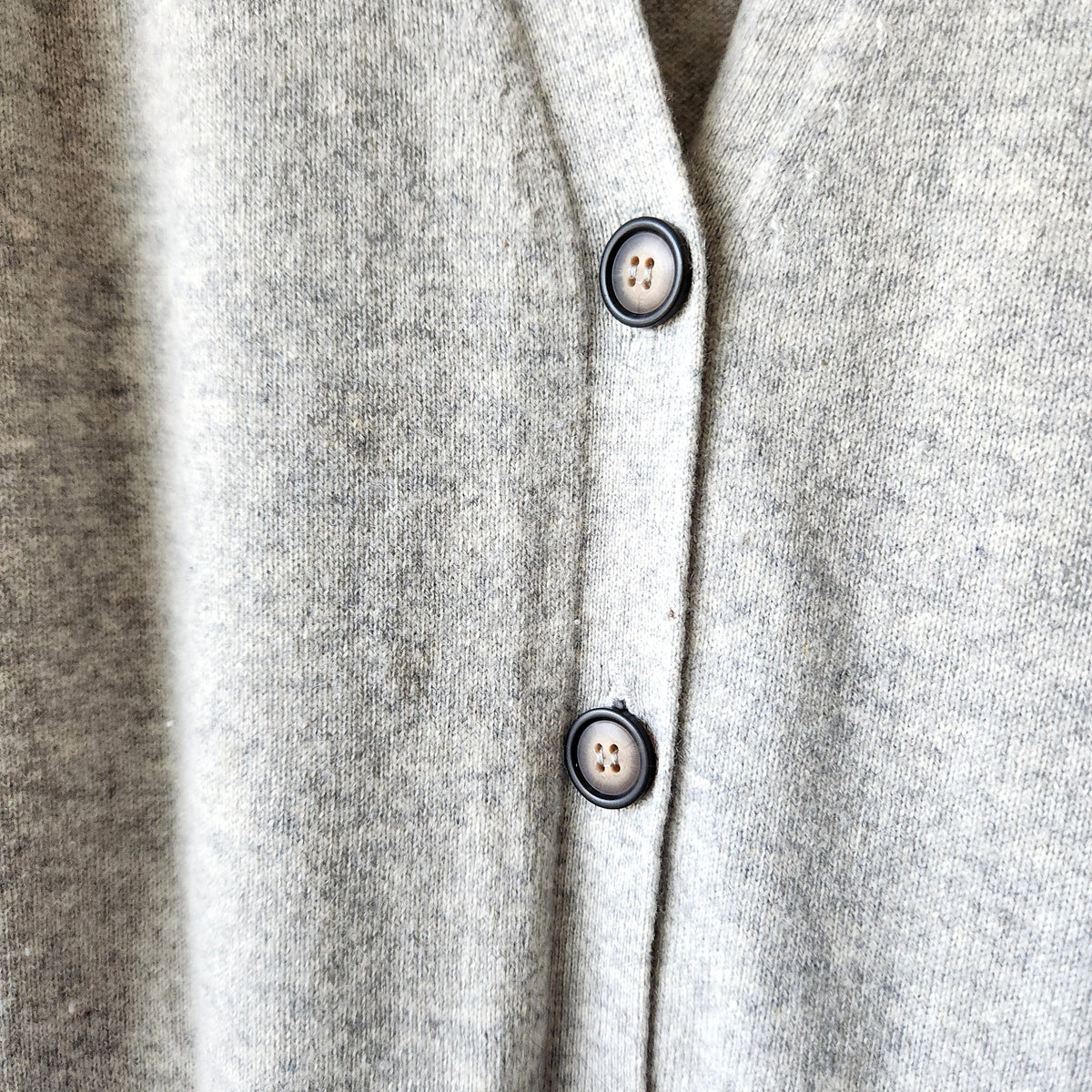 Everlane 100% Cashmere Heathered Gray Cardigan - S