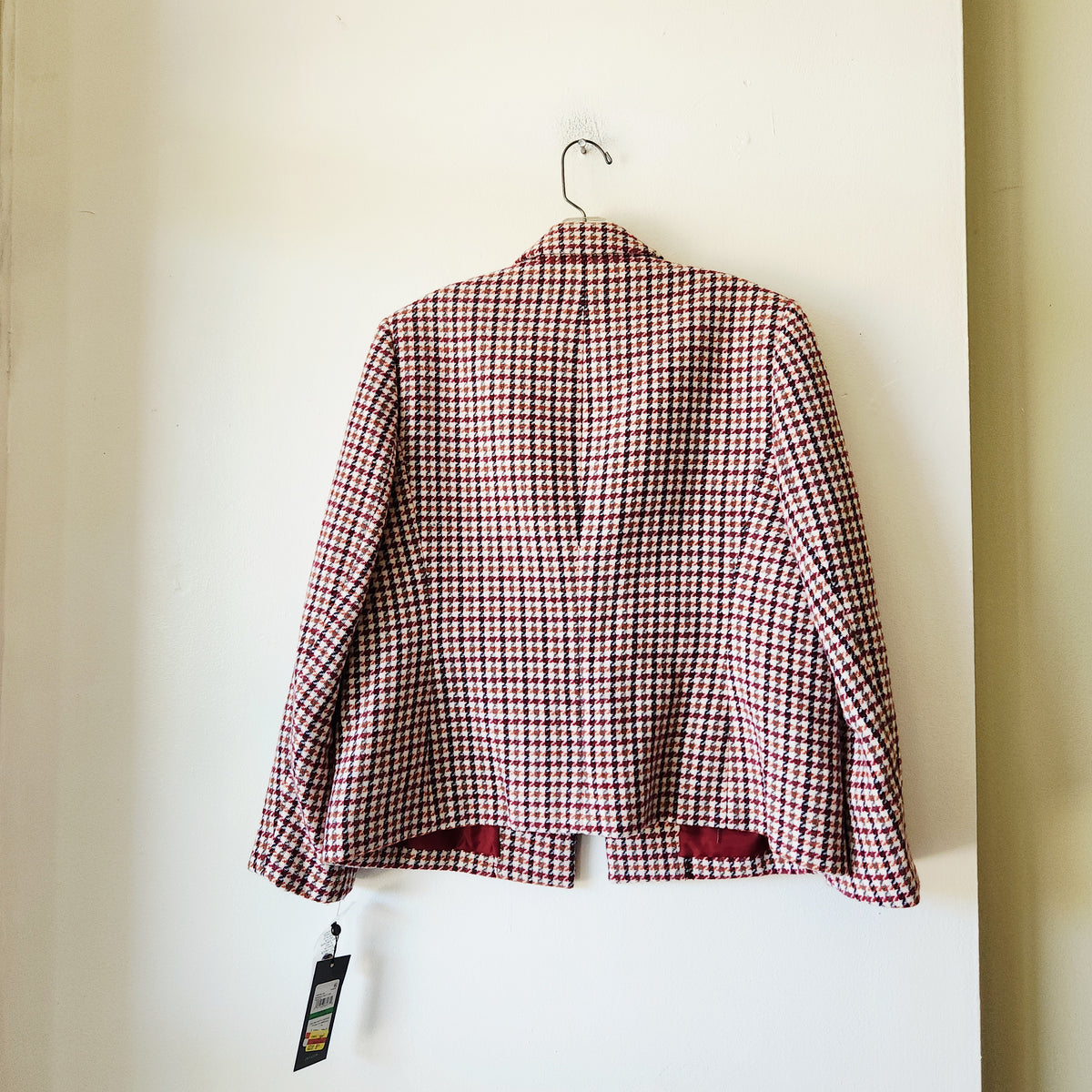 Jones New York Houndstooth Open Blazer - Petite L - New