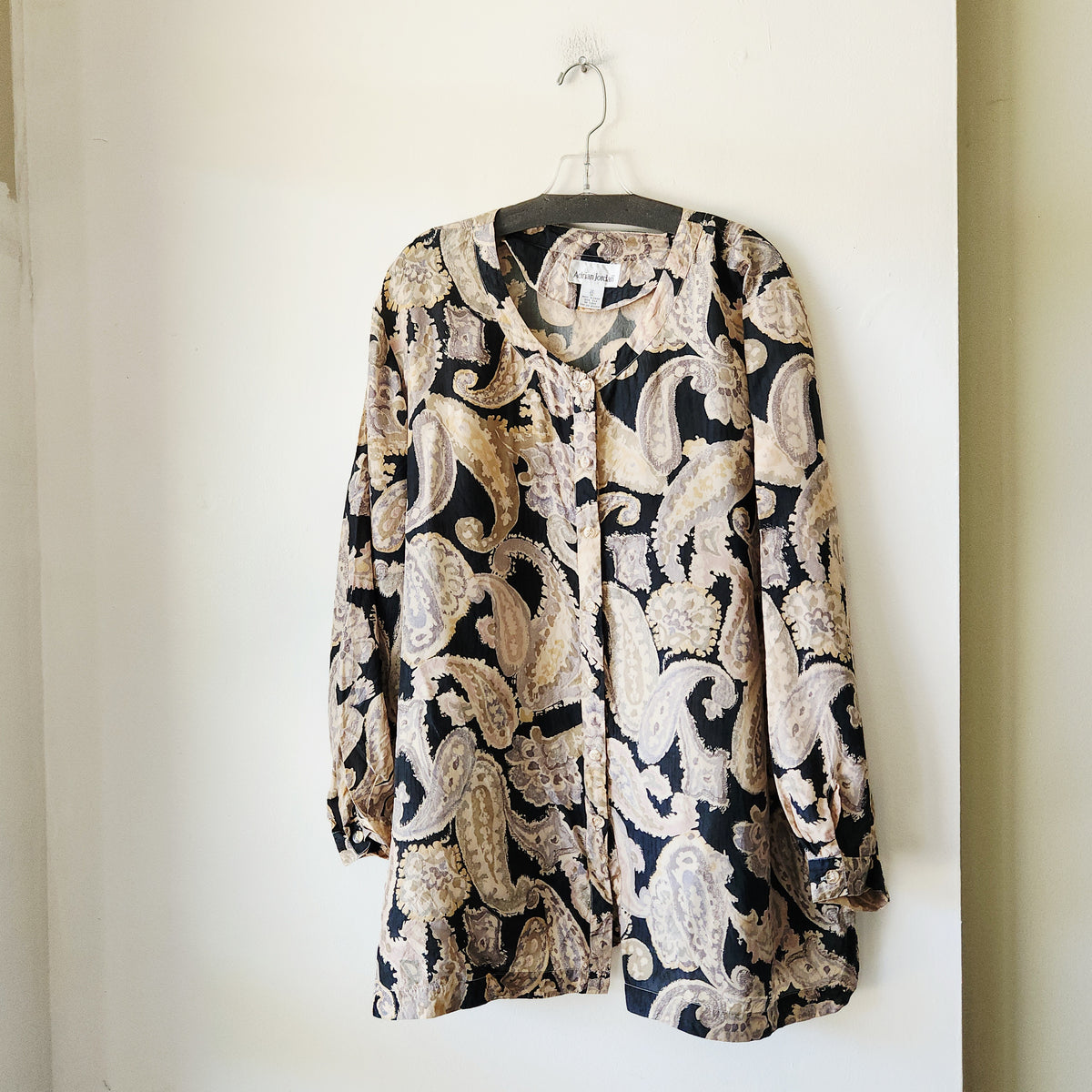 Vintage Adrian Jordan 100% Silk Top - 22/24