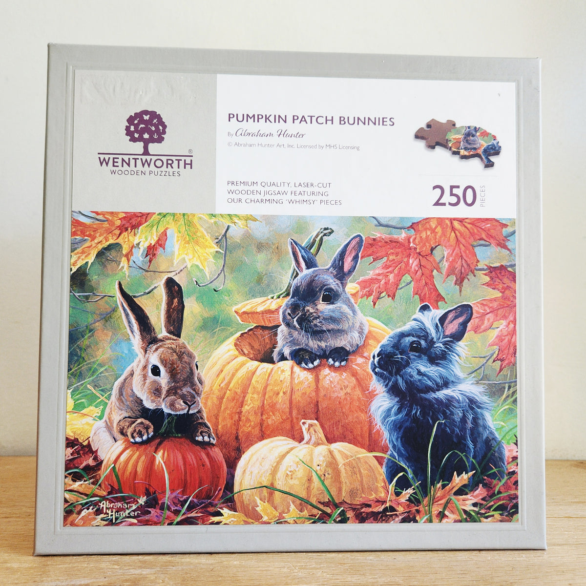 Wentworth Wooden Puzzle 250 Piece Pumpkin Patch Bunnies
