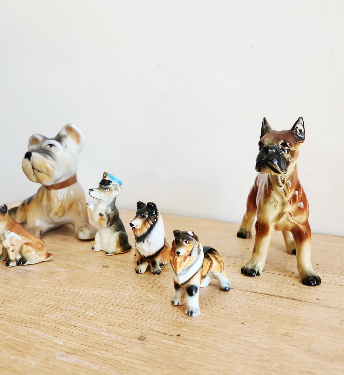 Vintage Dog Figurines Set of 6