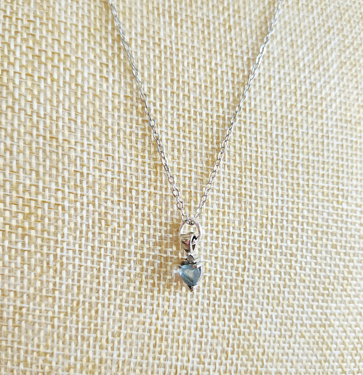Sterling Silver Chain with 14K Gold Petite Pendant