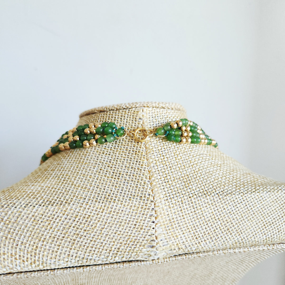 Multistrand Bead Necklace with 14K Gold Clasp