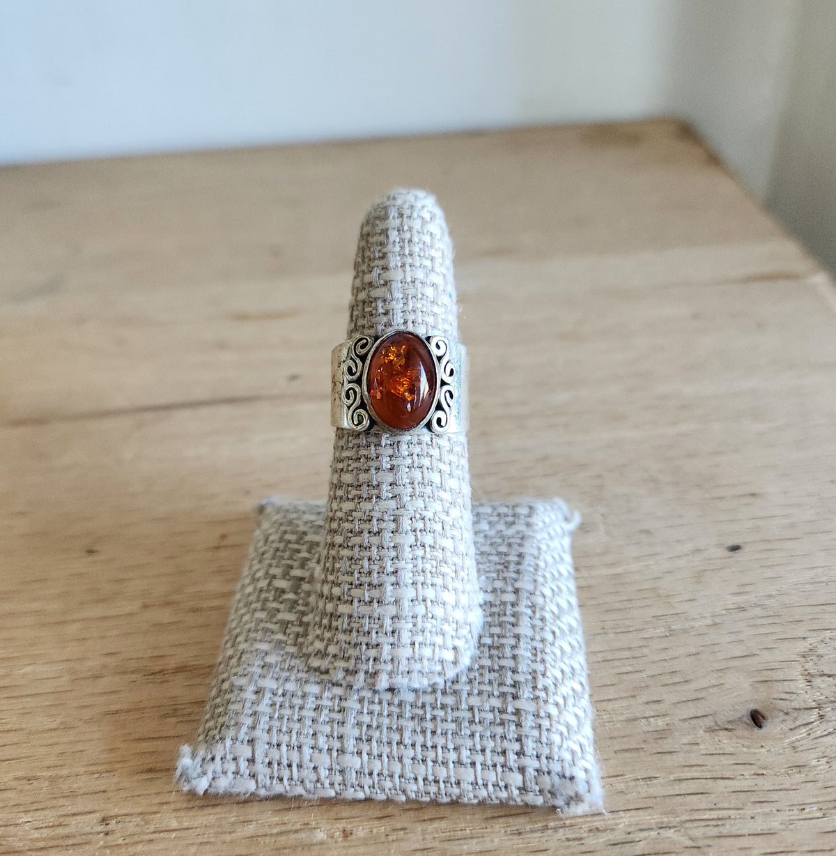 Sterling Silver Wide Band Ring - size 7