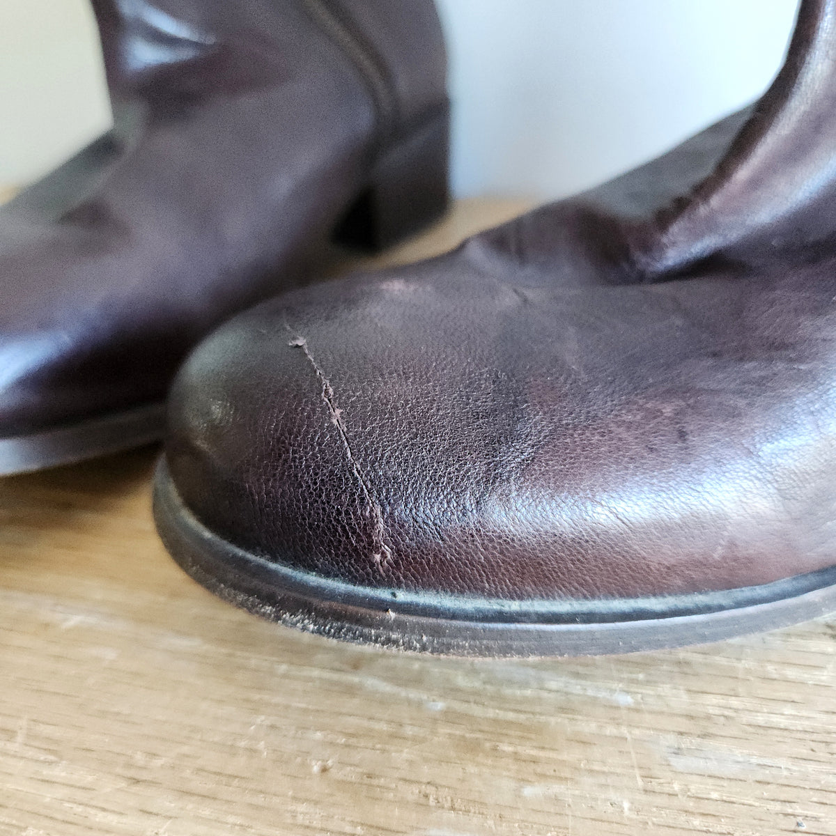Frye Lynn Military Short Leather Boots - size 9B