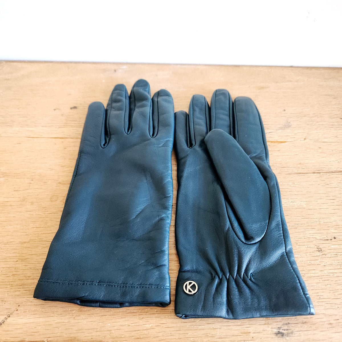 Kessler Leather Gloves with Wool Blend Lining - size 7.5