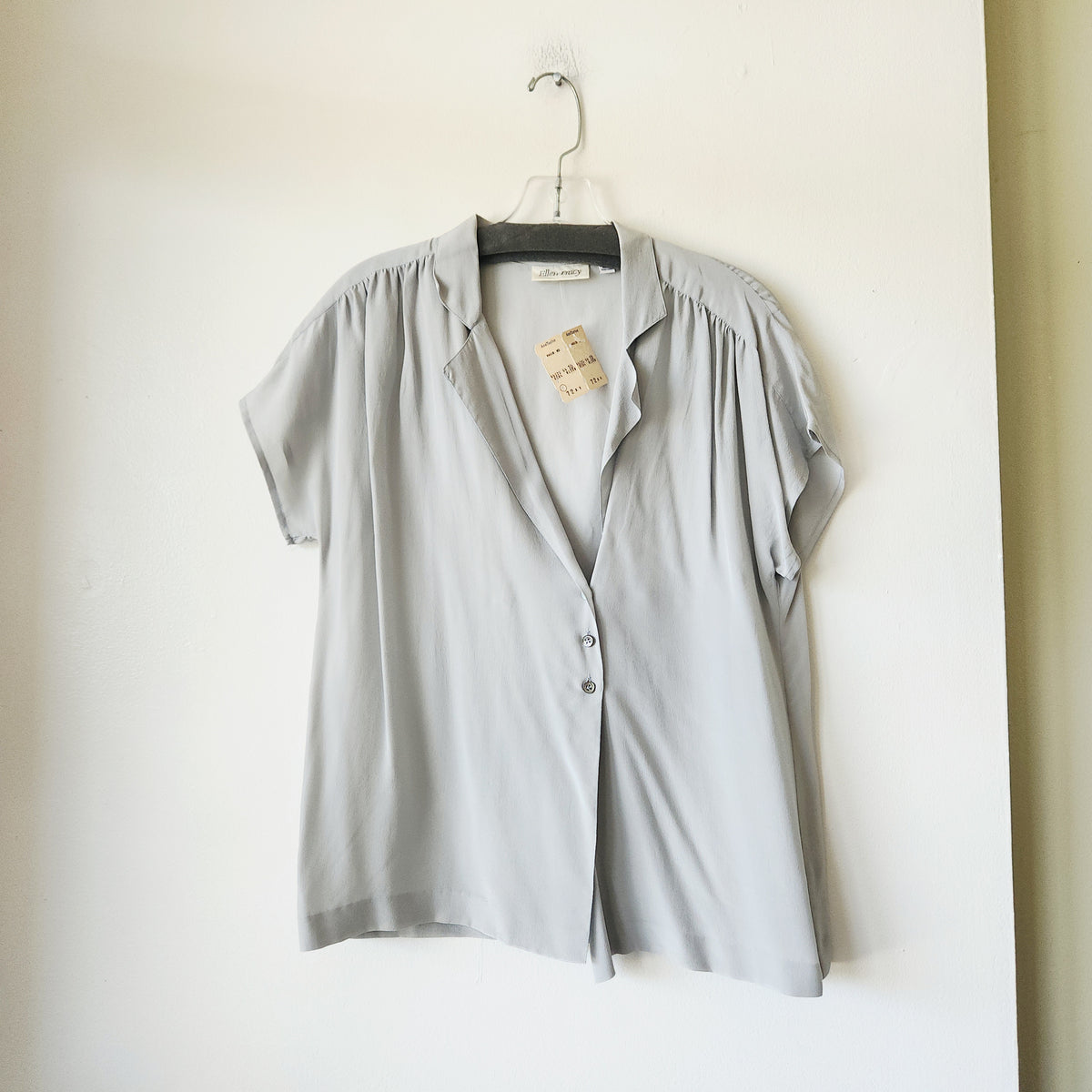 Vintage Ellen Tracy 100% Silk Top - size 10 - New