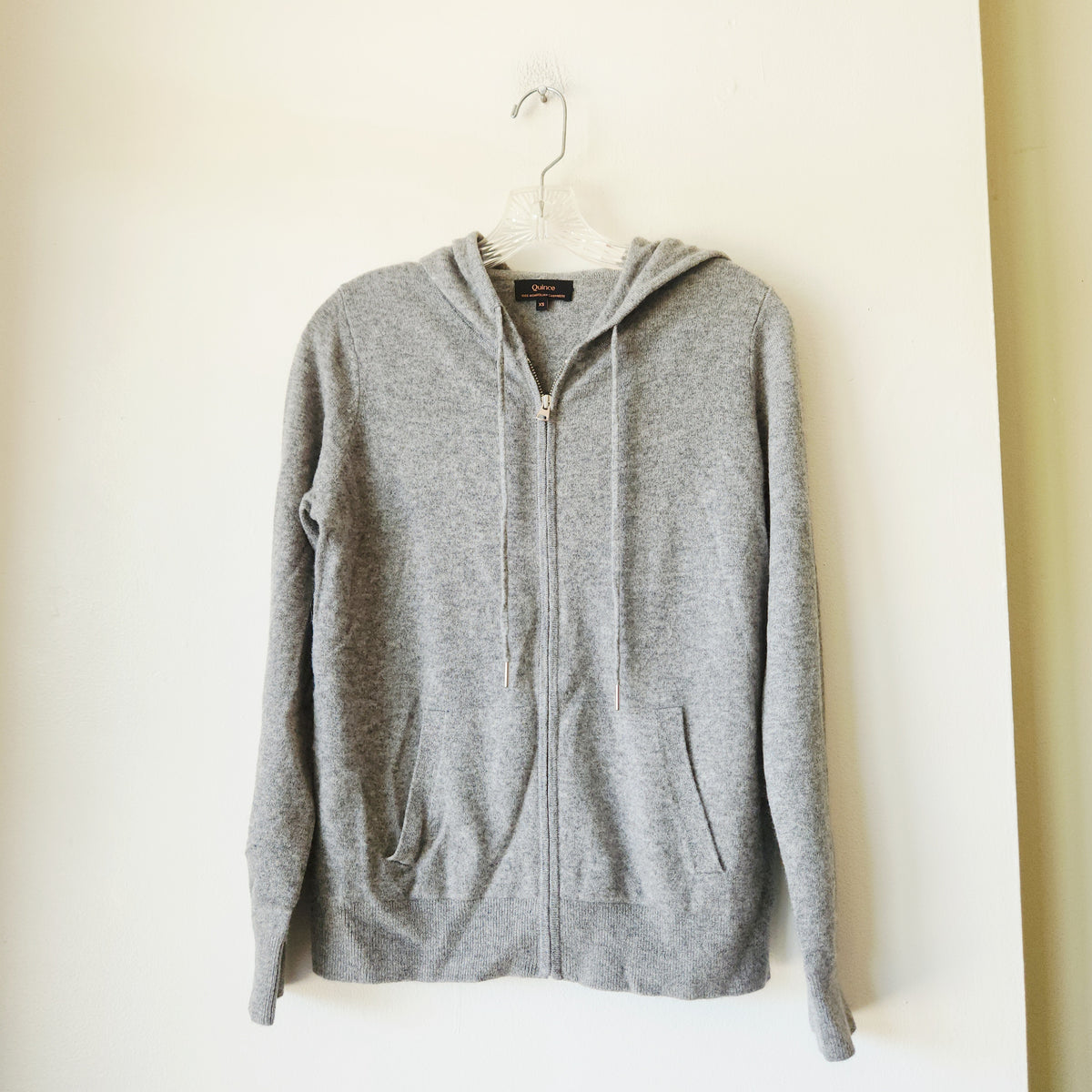 Quince 100% Mongolian Cashmere Hoodie - XS