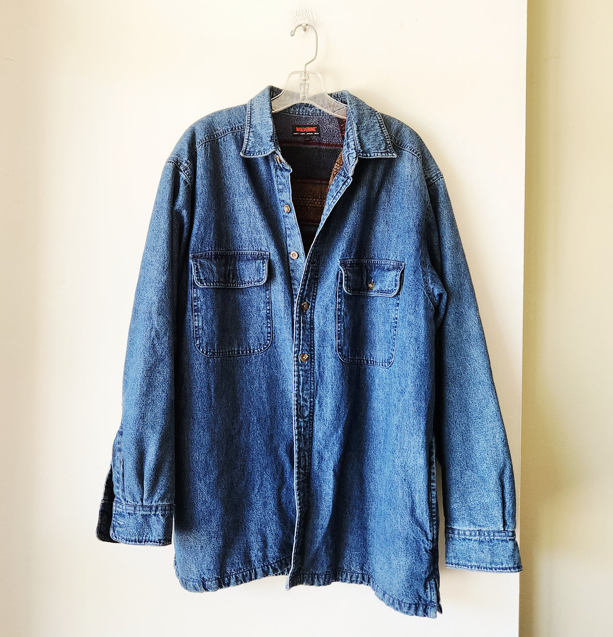 Wolverine Denim Shirt with Lining - L